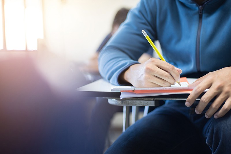 Student at desk